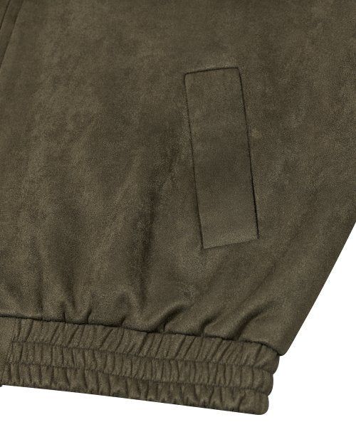 87-STAN009 [Vegan Suede] Standard Blouson Suede Jacket KHAKI
