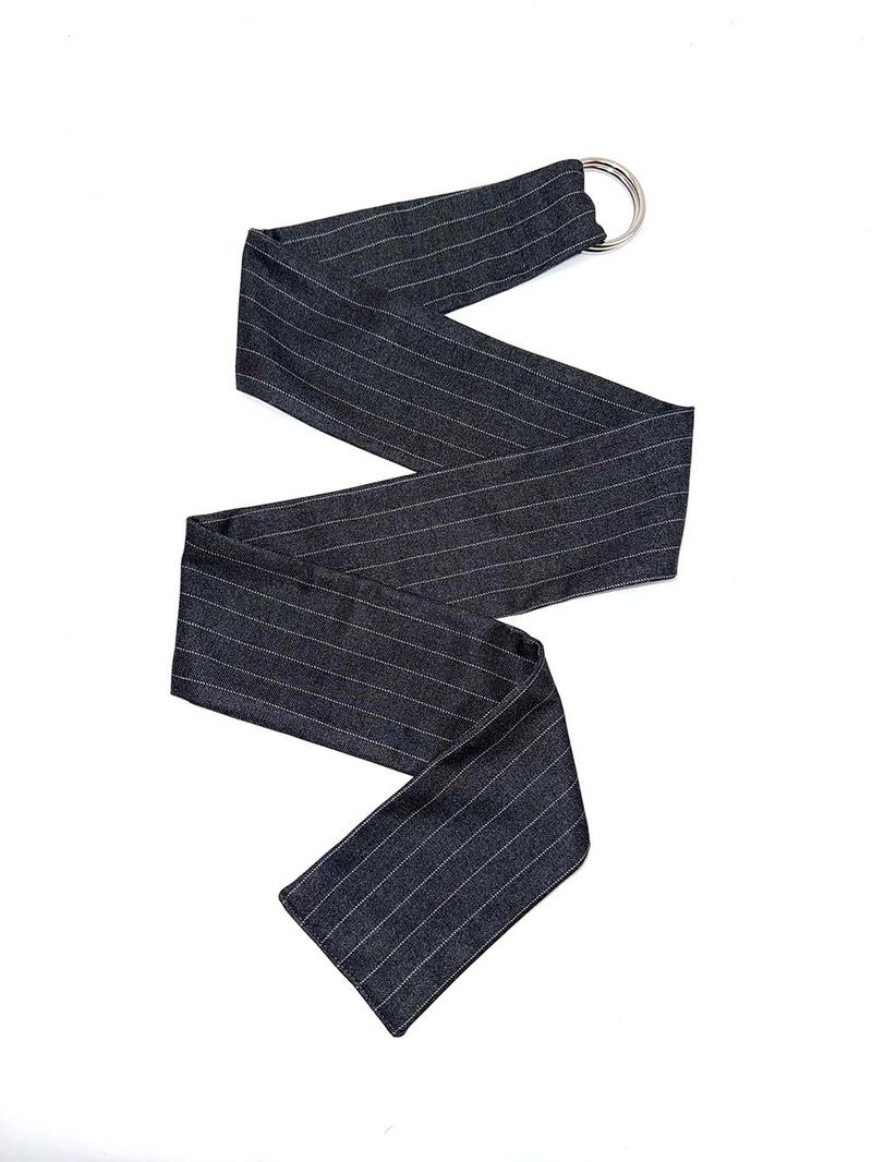 STRIPE BELT / CHARCOAL