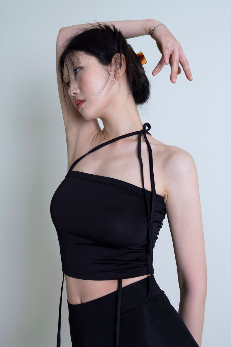 STRING TUBETOP BLACK