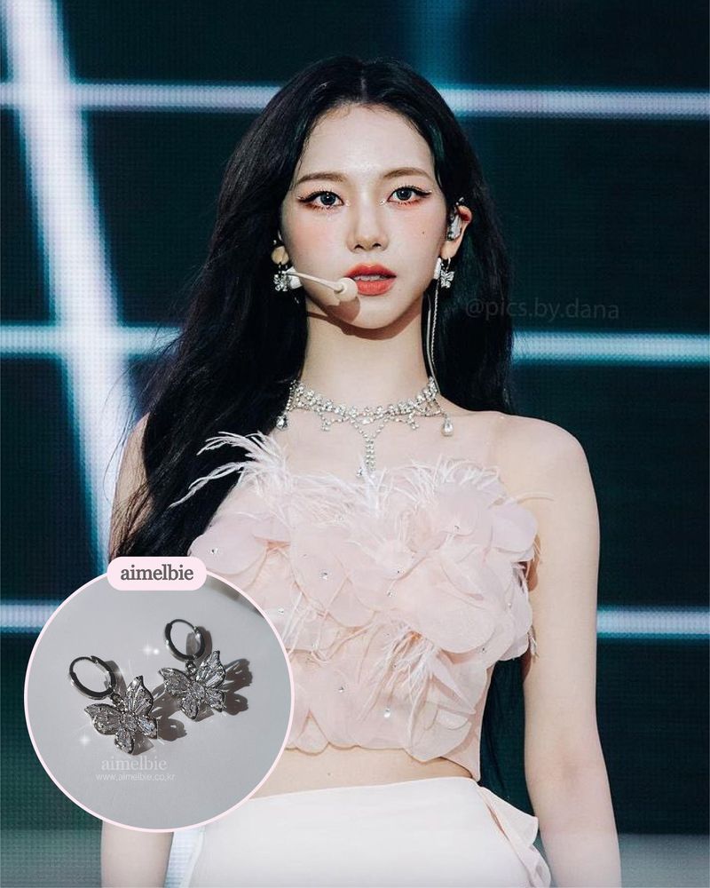 [Aespa Karina Piercing] Butterfly Fairy Huggies Piercing