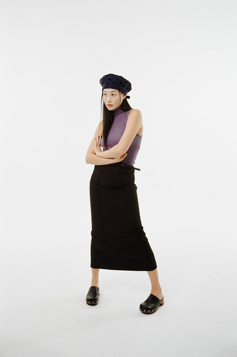 DOT BERET HAT / NAVY