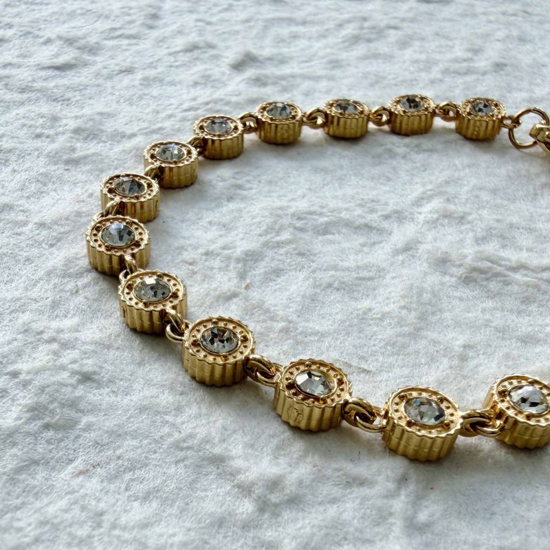 Retro Crystal Emblem Bracelet