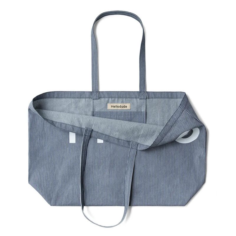 Big tote bag - Blue Stripe