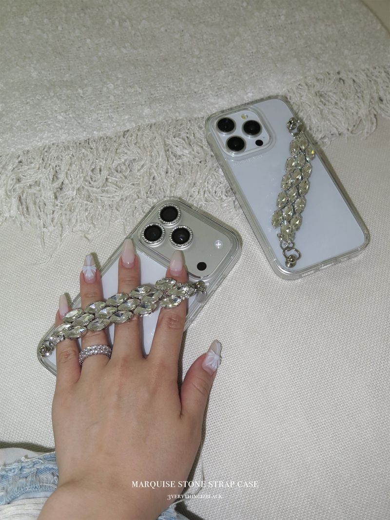 Marquise stone strap case