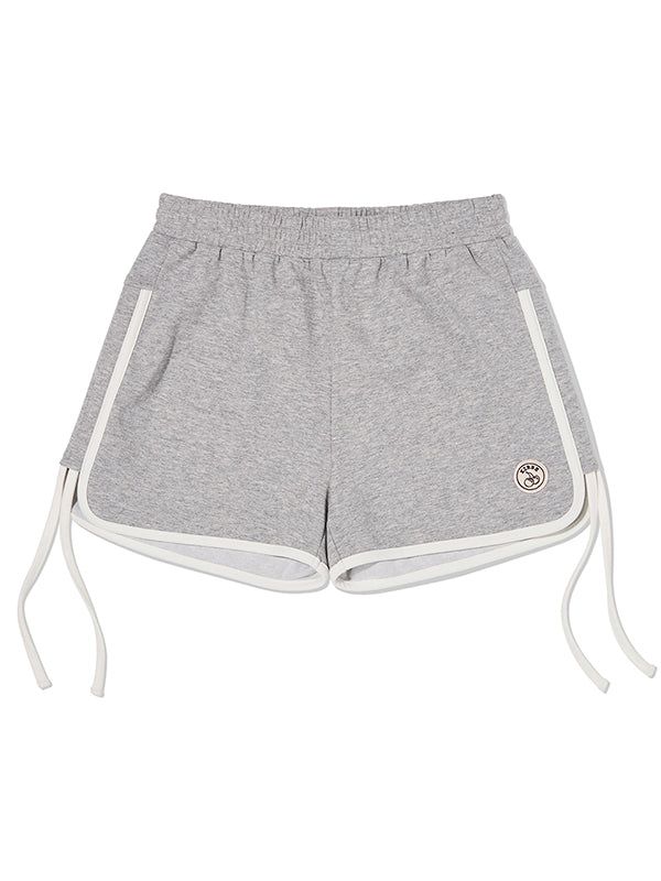 KIRSH（キルシー）の「WORDING GRAPHIC DOLPHIN PANTS [MELANGE GRAY]（Pants）」