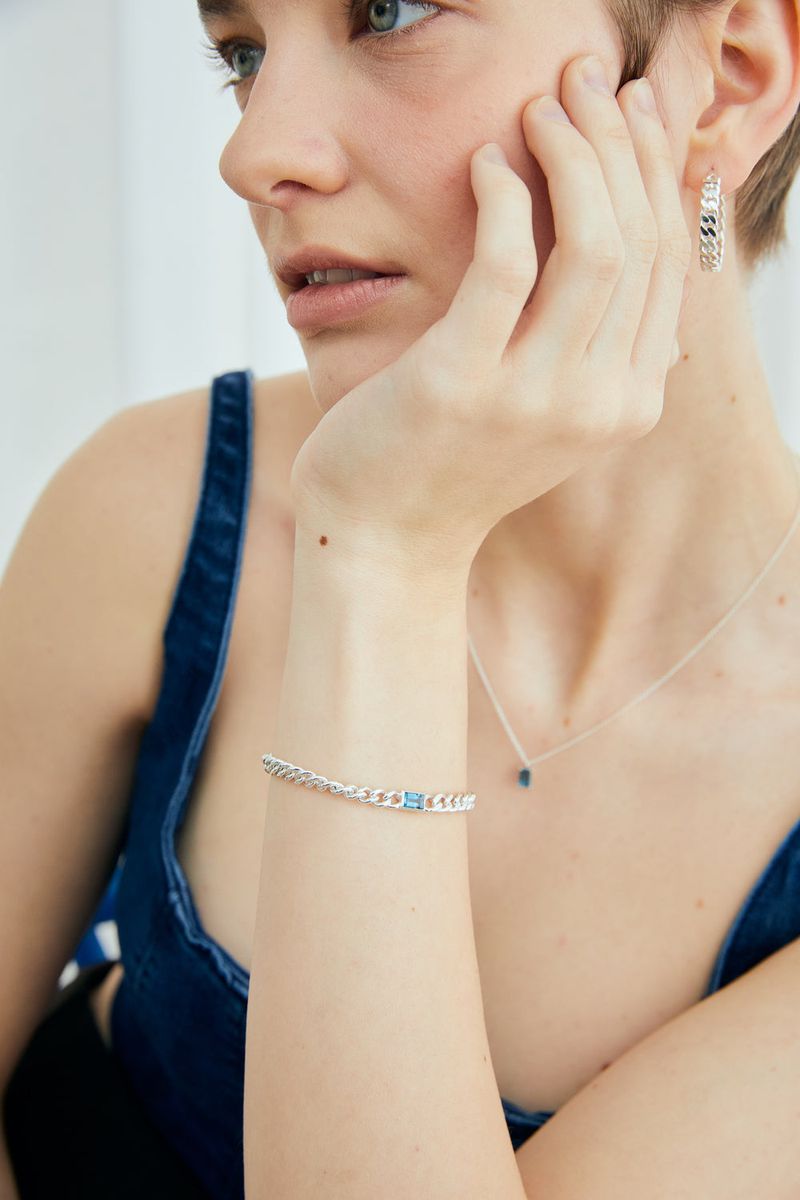 THE PART OF（ザ パート オブ）の「[MADE] Silver925_My Chain EM Stone_B (2colors)（Accessories）」