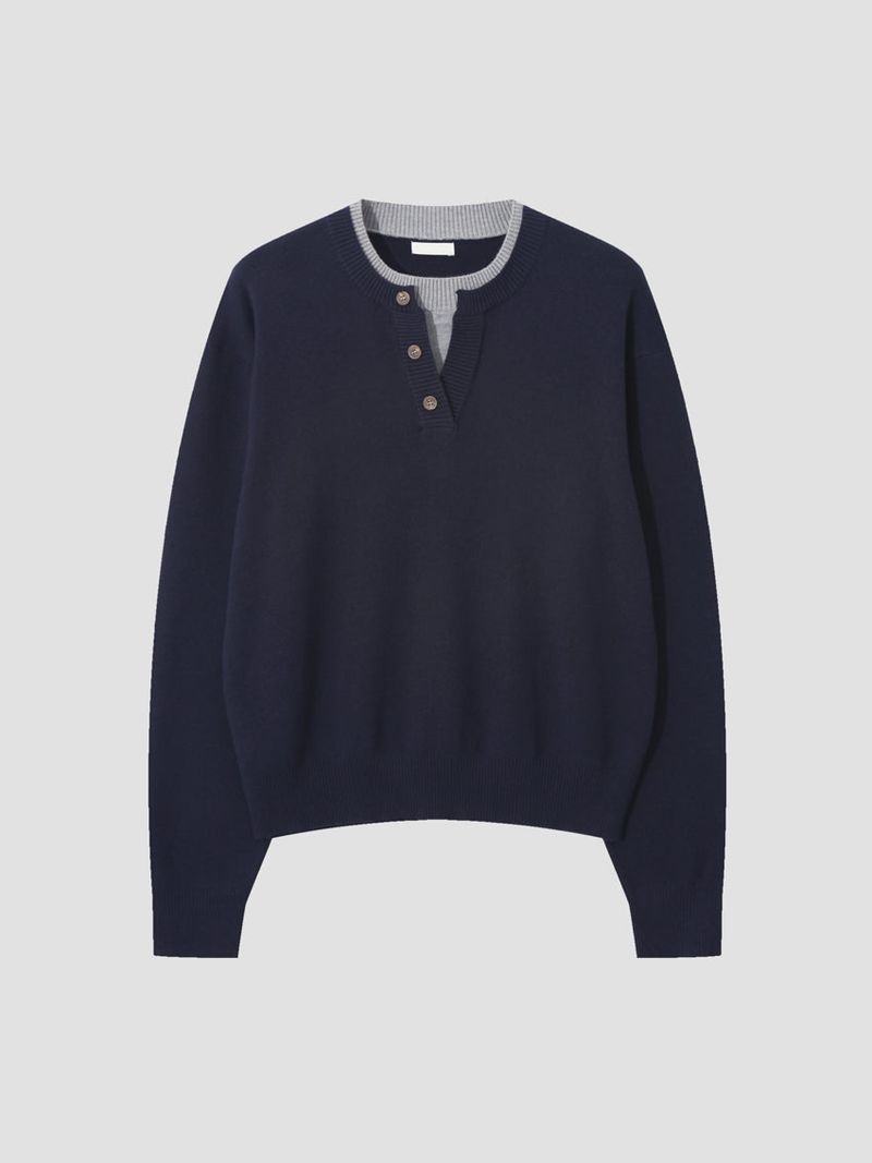 No.1431 layered button KINT (4color)