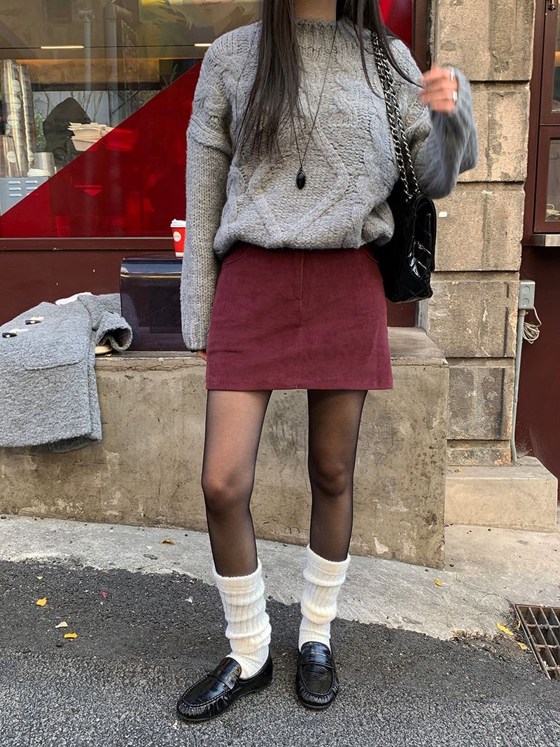 [MADE] MUHR HIGH-NECK CABLE KNIT