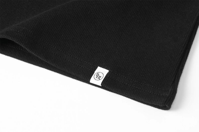 Basic rough tank top - black