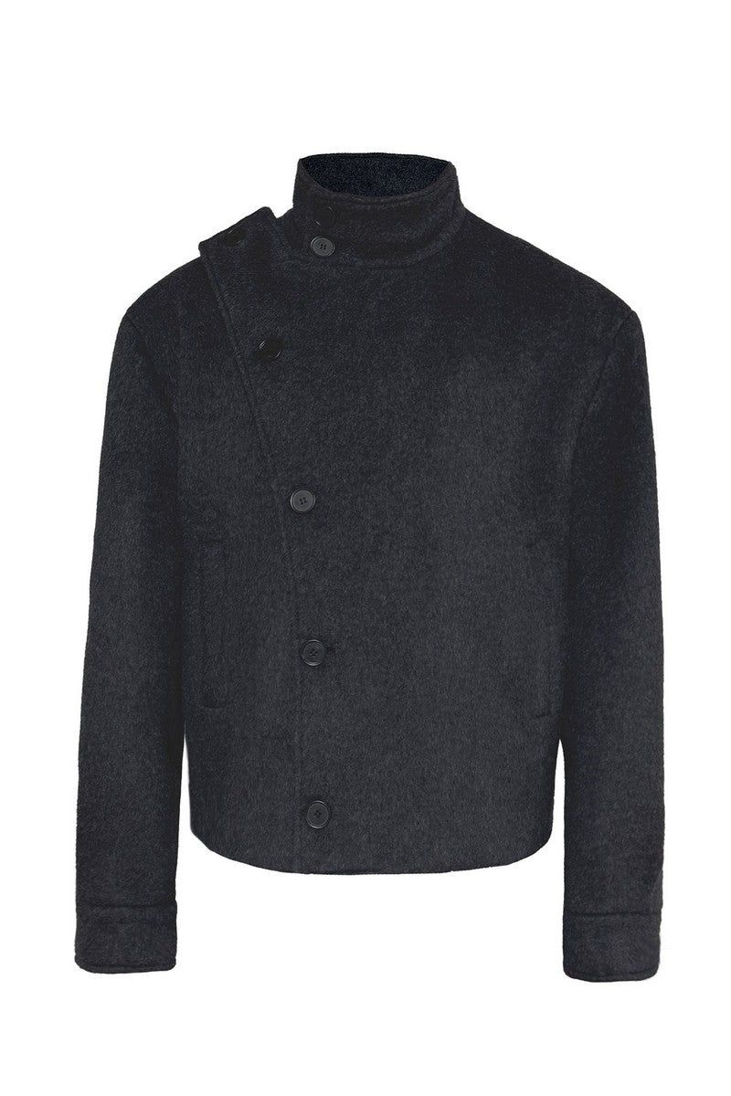Adjustable Waist Wool Jacket