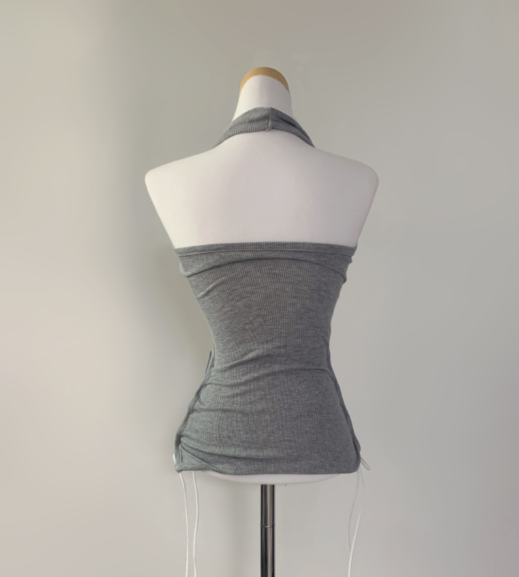 Hens Corset Halter Top (3color)