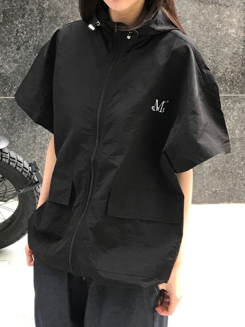 MUCENT（ムセント）の「トラックポリーハーフジャケット (2color)（ジャケット/アウター）」