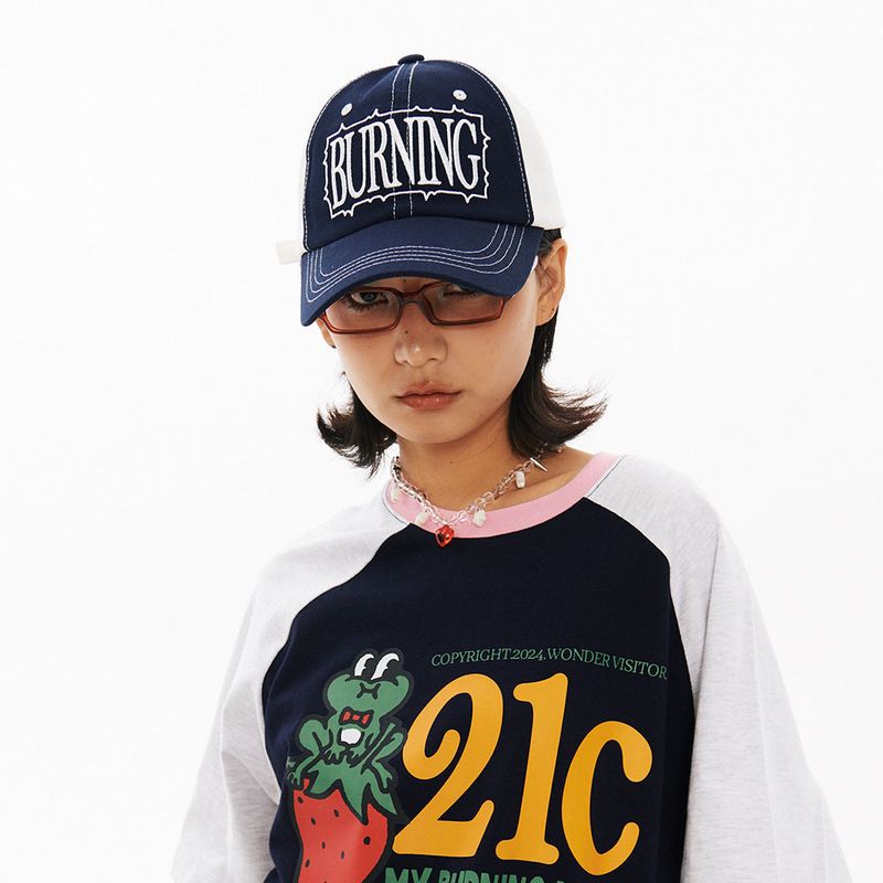 wonder visitor（ワンダービジター）の「BURNING ball-cap [White]（Hats）」