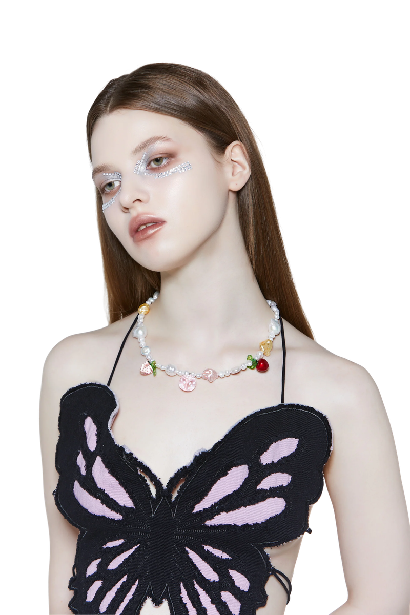 fruity pearl necklace
