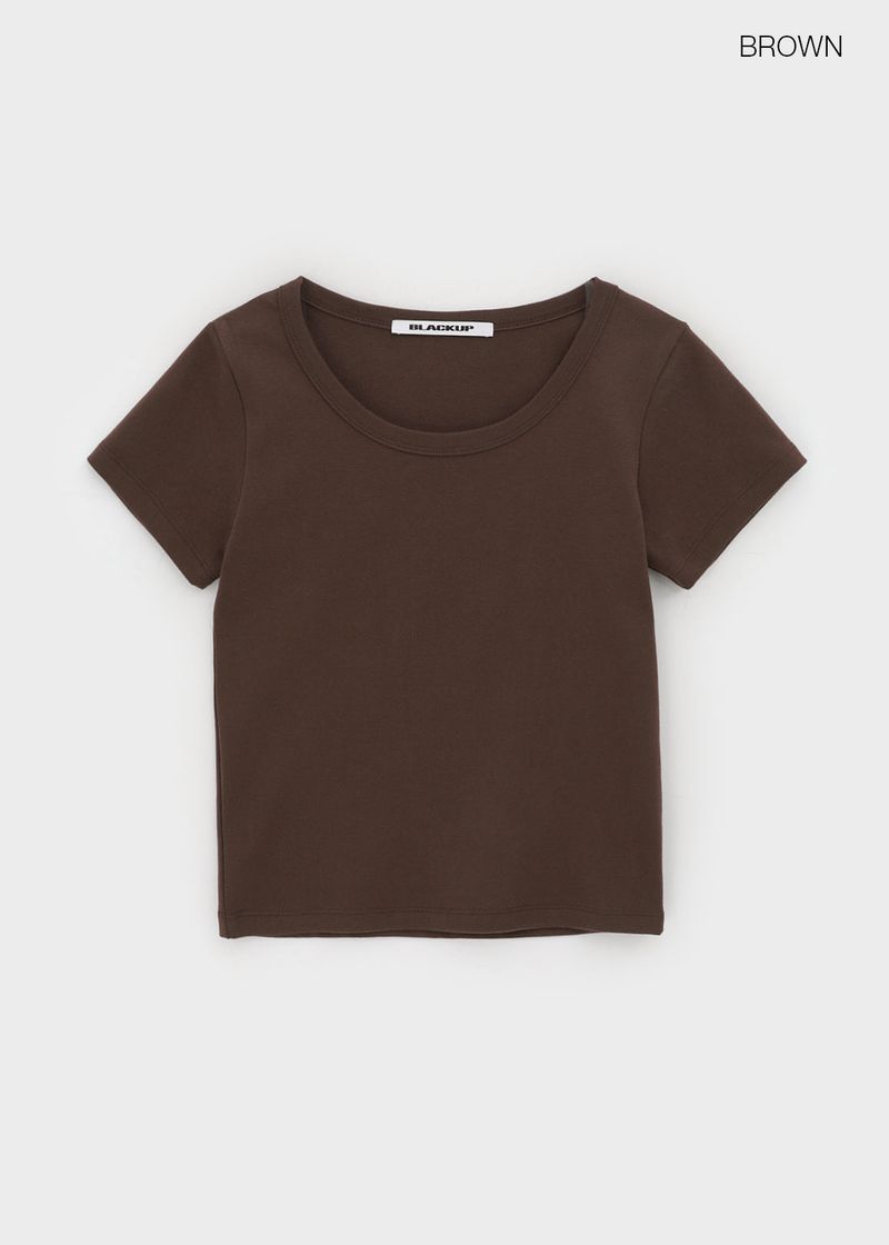 [B-BASIC] Standard U-Neck Short Sleeve T-Shirt (3SIZE)