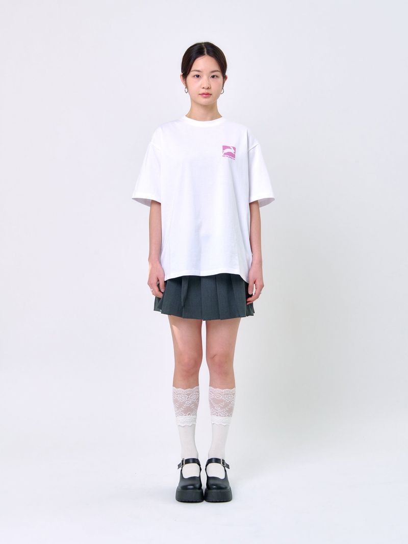 RABBIT T-SHIRT_White/Pink