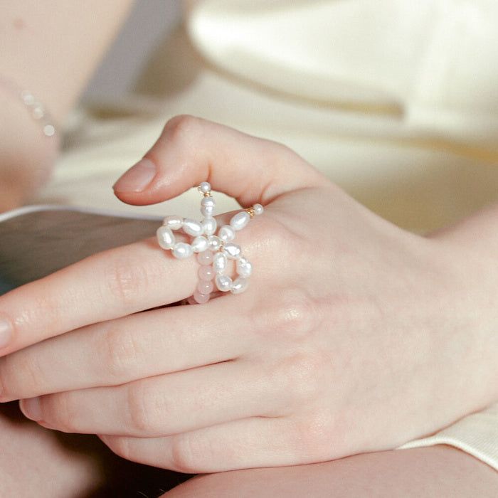 OVT-U（オーブイティーユー）の「[925 SILVER] Pearl Ribbon Ring（Accessories）」
