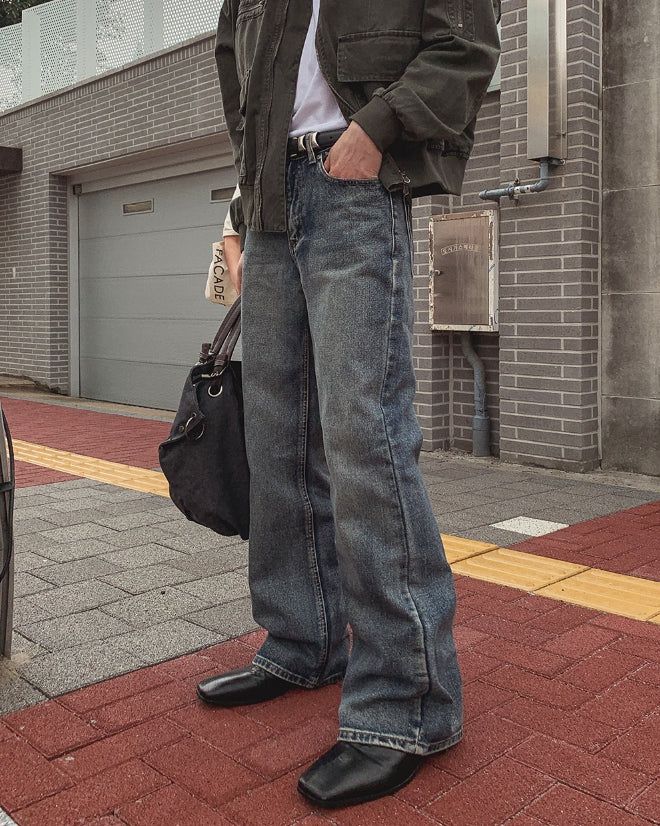 2PLAN（ツープラン）の「グレバーン ウォッシュド ブーツカット デニム（パンツ）」