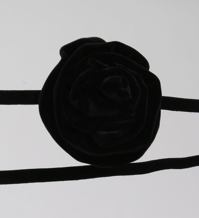 Rose Velvet Belt (Black)