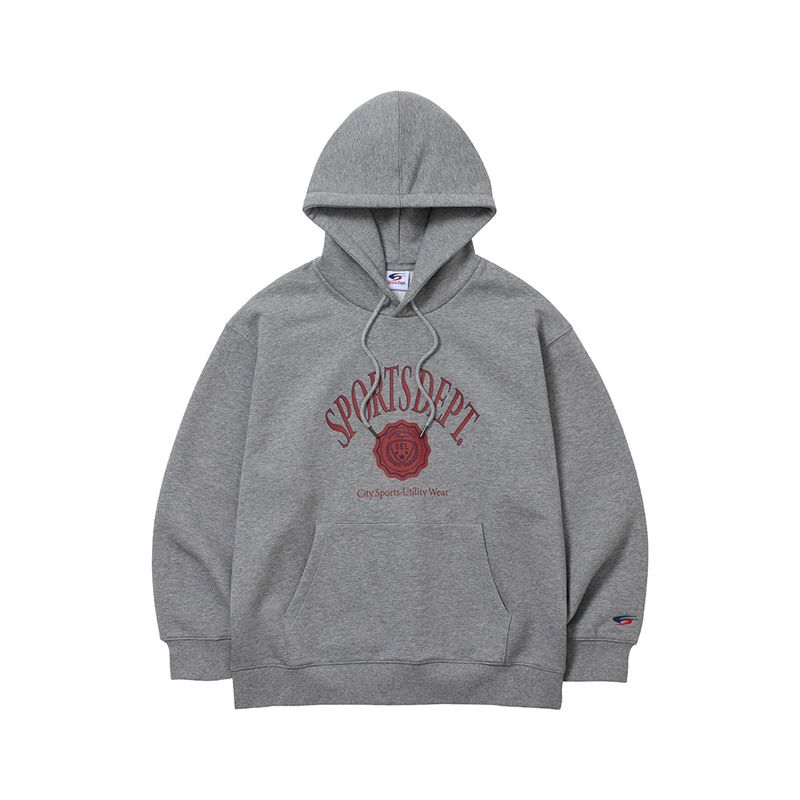 FCMM（エフシーエムエム）の「Sports Dept SEL College Hoody - Melange Grey（Tops）」