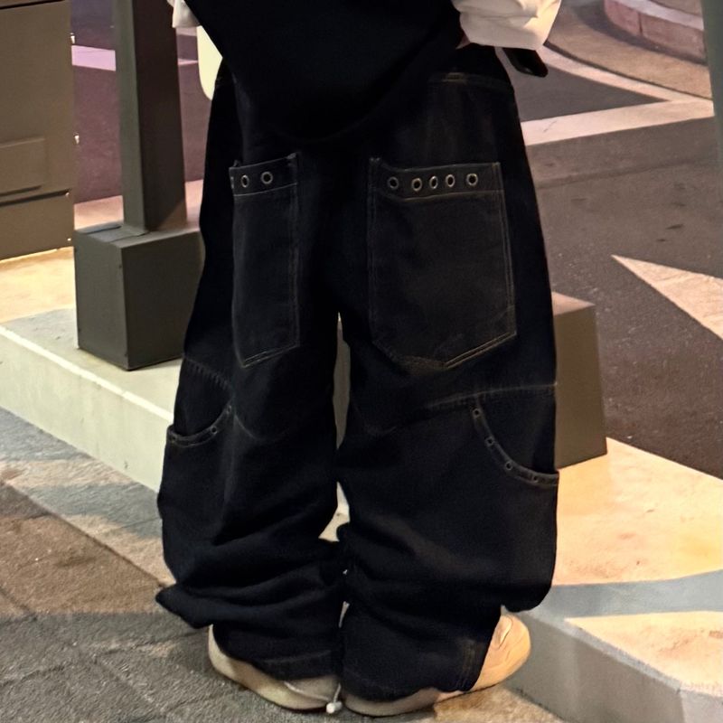 PEARCLAN（ペアクラン）の「eyelet pocket balloon denim pants（Pants）」