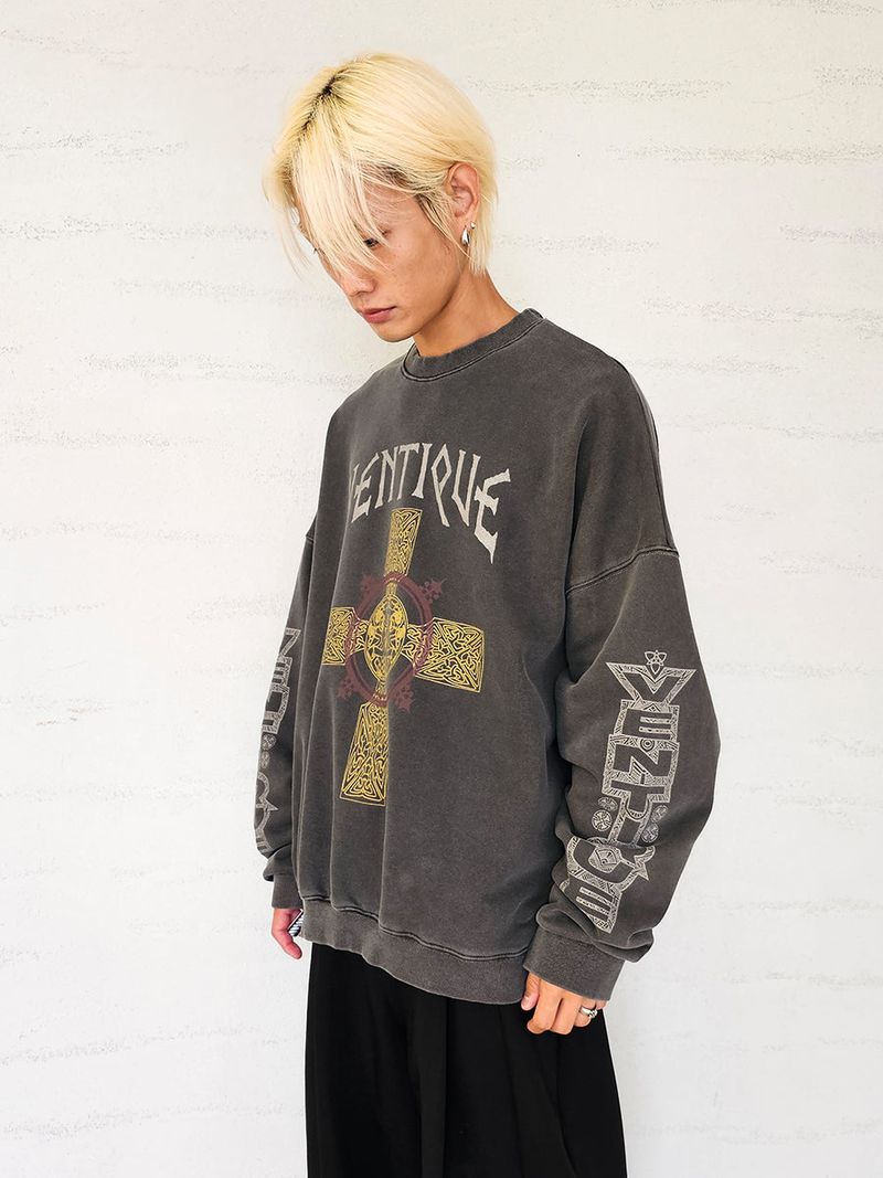 VENTIQUE Pigment Holy Sweatshirt 2colors