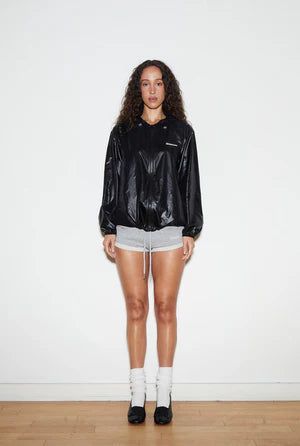 Athletic windbreaker - black