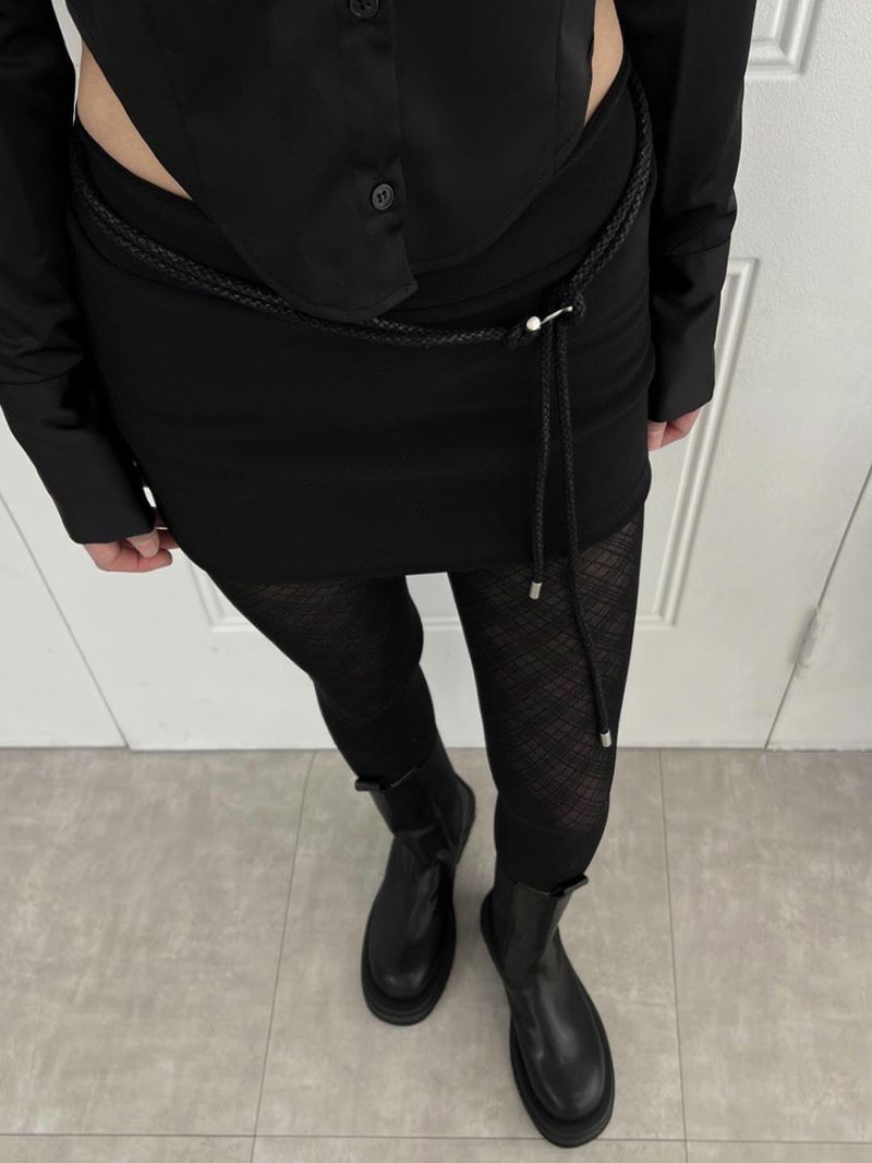 Omega rope drop long belt (2 colors)