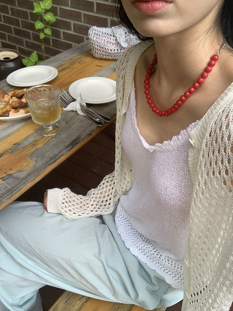 [MADE] RODYL FRILL KNIT SLEEVELESS