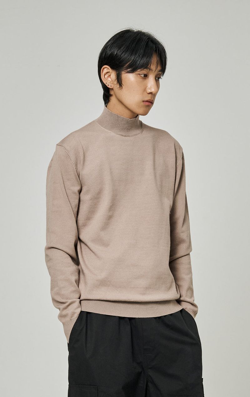 BASIC HALF POLA NECK KNIT