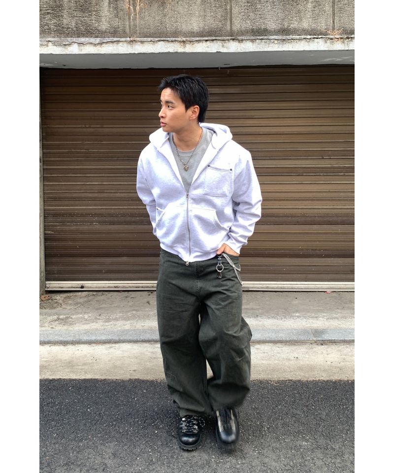Rivet Pocket Hood Zip-Up