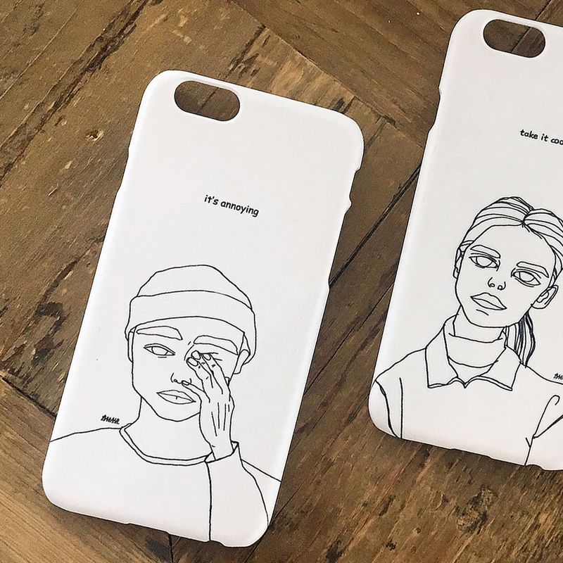 BANASIL SHOP(バナシルショップ)の「It's annoying_Galaxy_Drawing Matt Hard(Smartphone Accessories)」