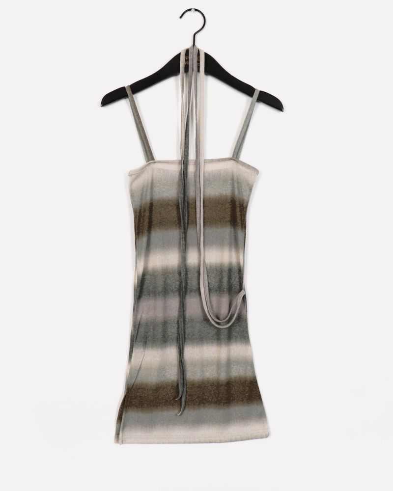 Jardine Gradient Choker Strap Layered Sleeveless
