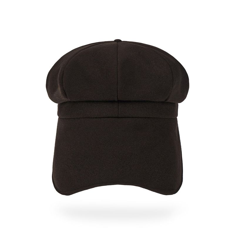 VA Stud Fly Newsboy Cap / Brown