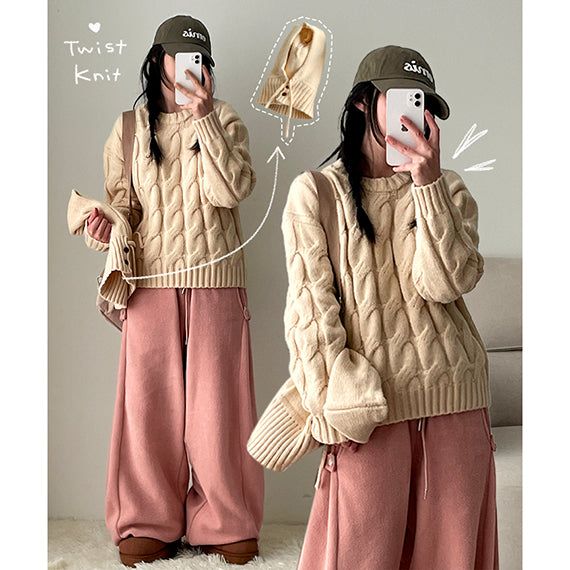 Knabara Clava Set Twisted Knitwear