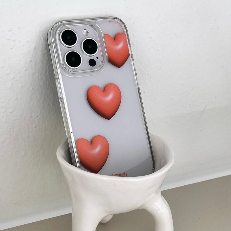 Sun Orange Heart Balloon Case (Jelly Hard)