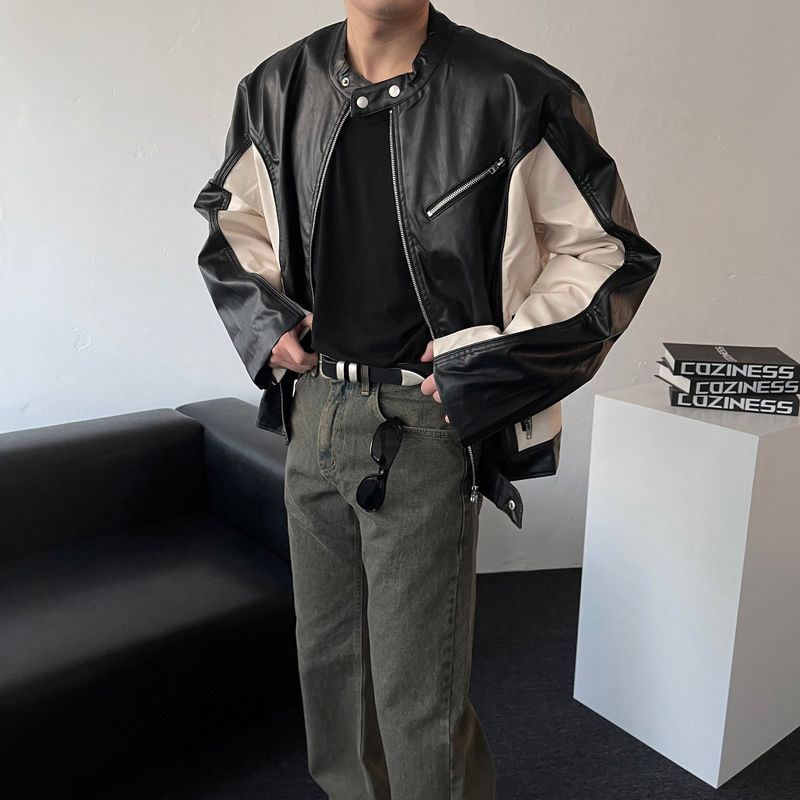 RU23118 Buffing Leather Jacket (2 colors)