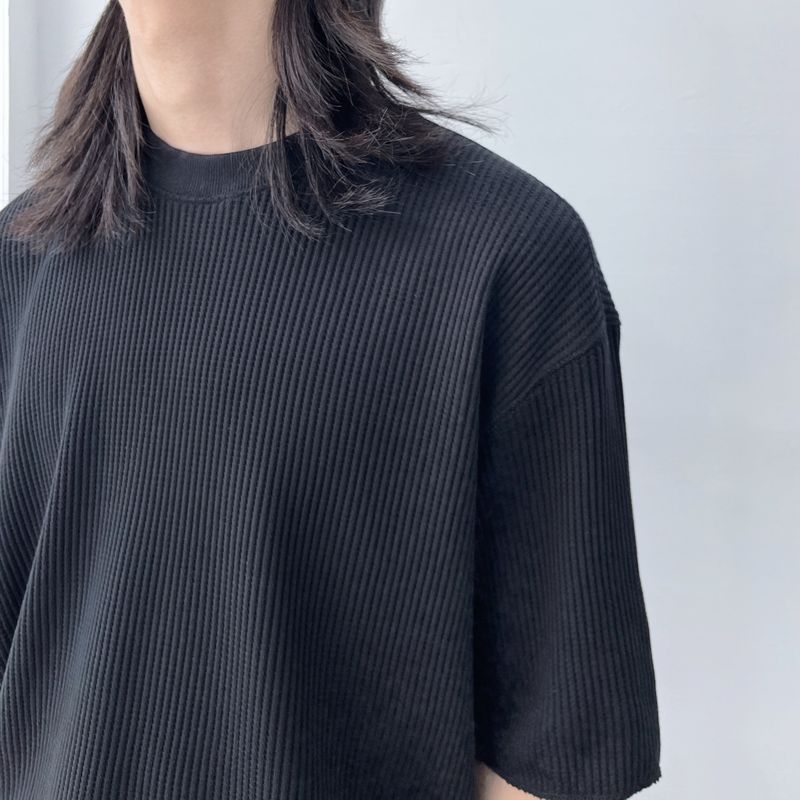 Textured Rib Short Sleeve Tee