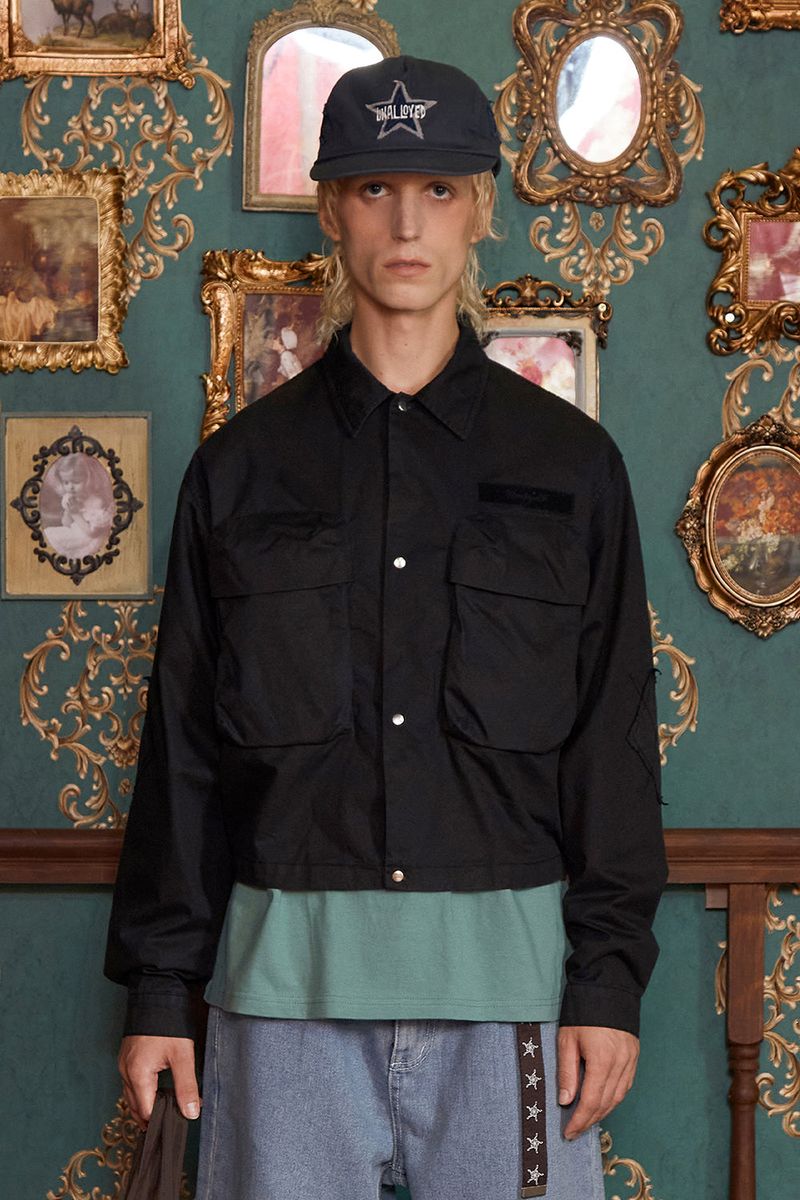 UNALLOYED（アナロイド）の「POCKET ARGYLE SHORT JACKET / BLACK（Jackets/Outerwear）」