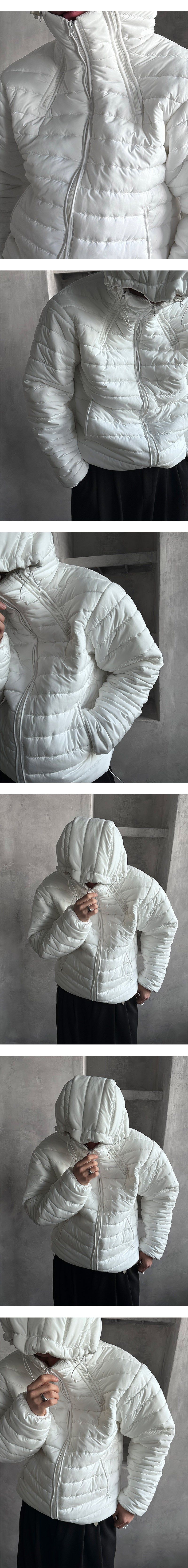 [UNISEX] Soft zipper light padding(3color)