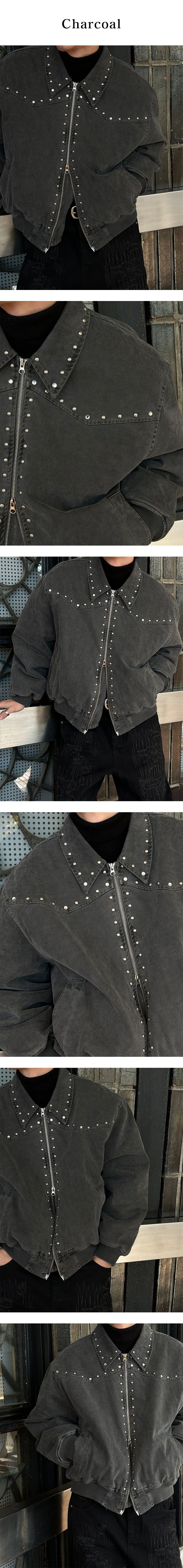 [F/W] Pigment stud 6oz jumper(2color)