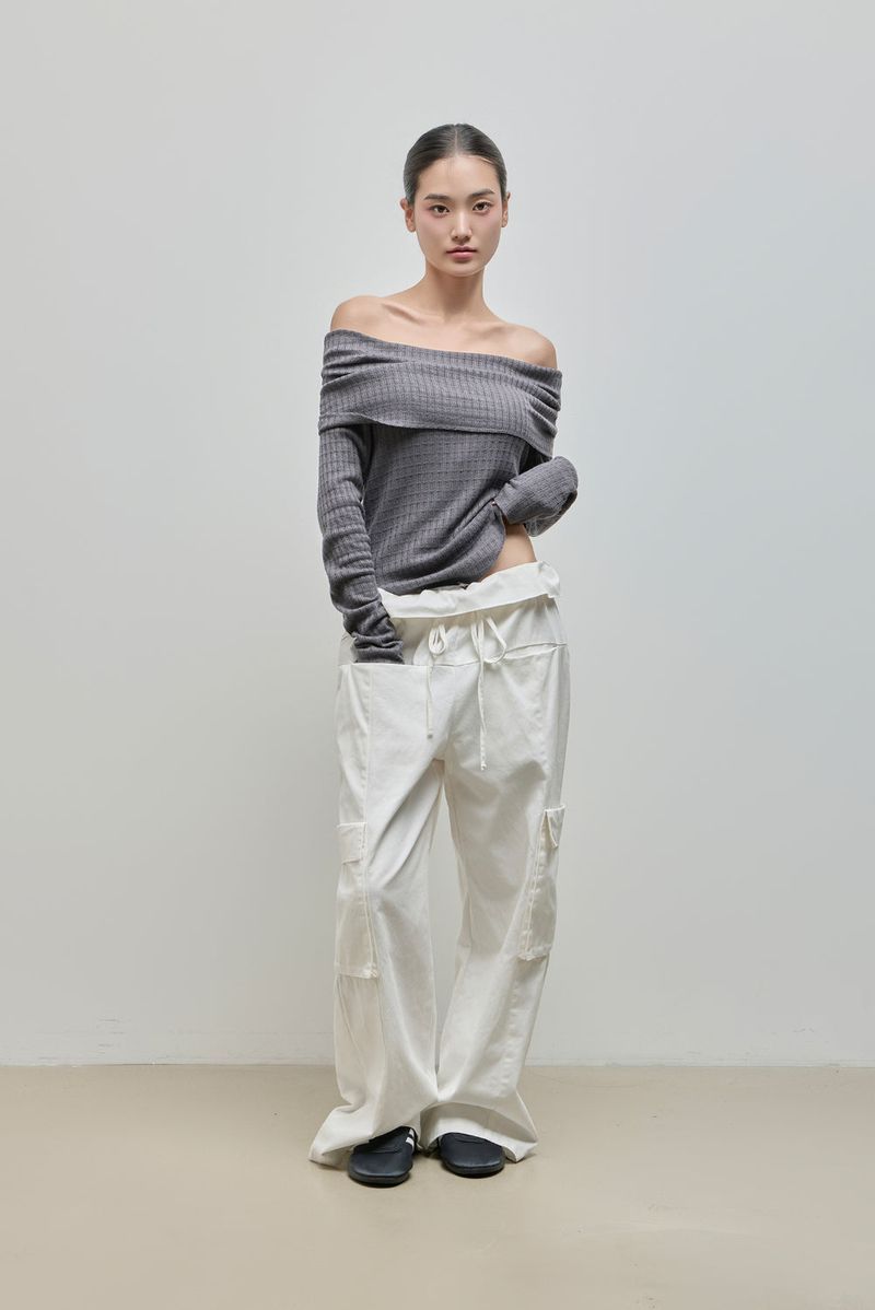 Fold Cargo Pants_Ivory