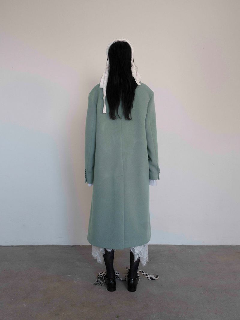 Vintage Sky Wool Coat
