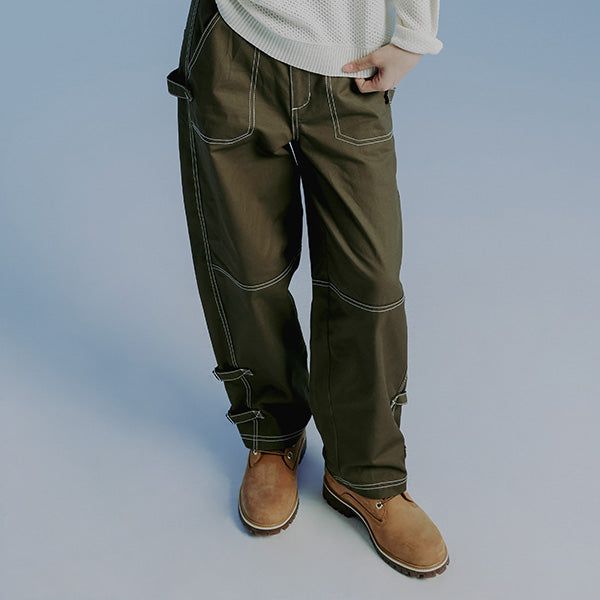 ROMANTIC CROWN(ロマンティッククラウン)の「SIDE STOPPER CARPENTER PANTS_KHAKI(Pants)」