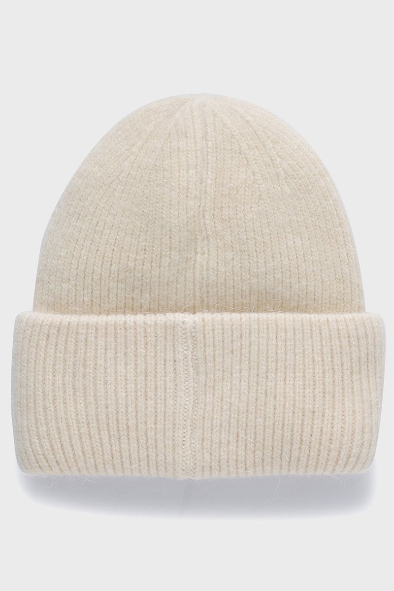 Soft Angora Ivory Beanie [Unisex]