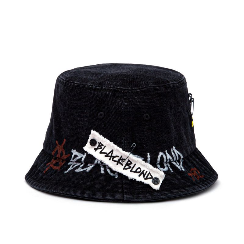 BBD Smile Logo Denim Bucket Hat Custom Ver.