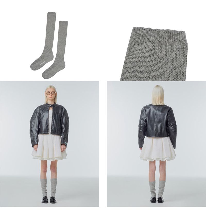 Cotton-blend knee socks 4Pack