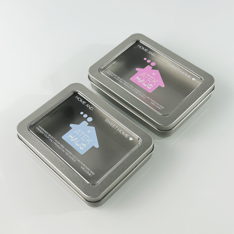 House Silver Mini Tin Case(Pink)