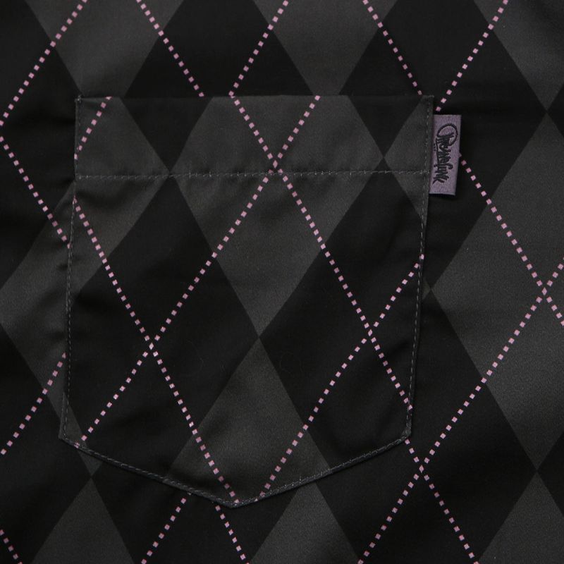 ARGYLE FUNK HALF SHIRTS BLACK