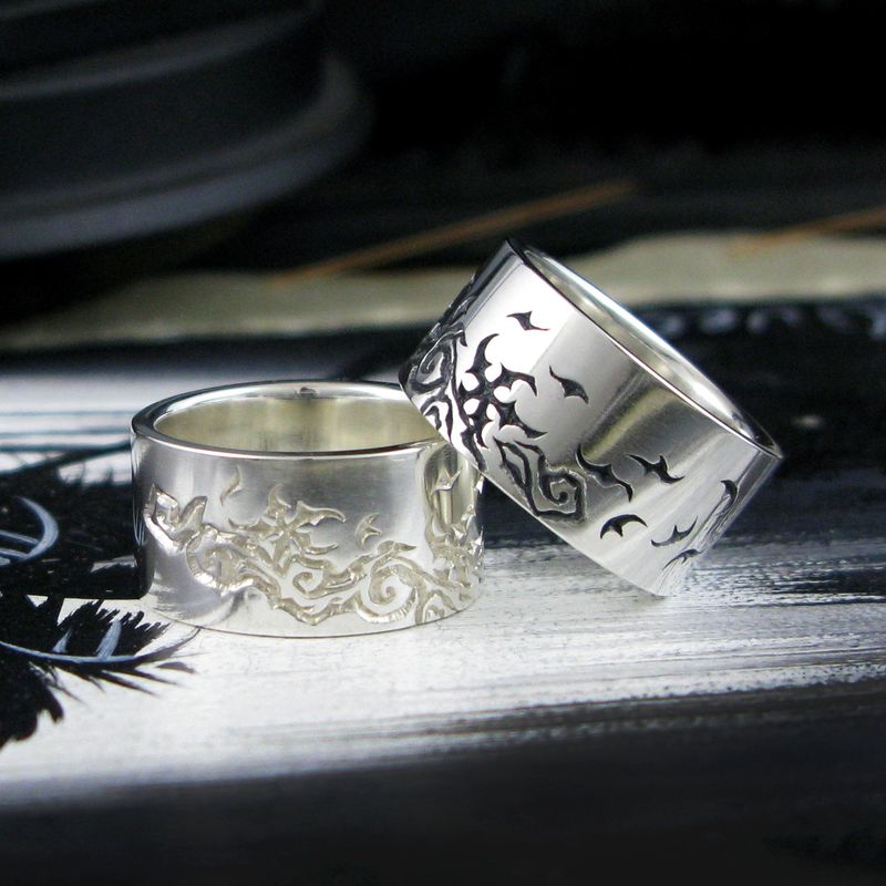 Lunar Breeze-F1 silver ring